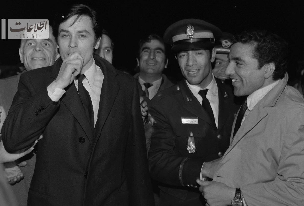 آلن دلون فرودگاه مهرآباد را بهم ریخت +تصاویر