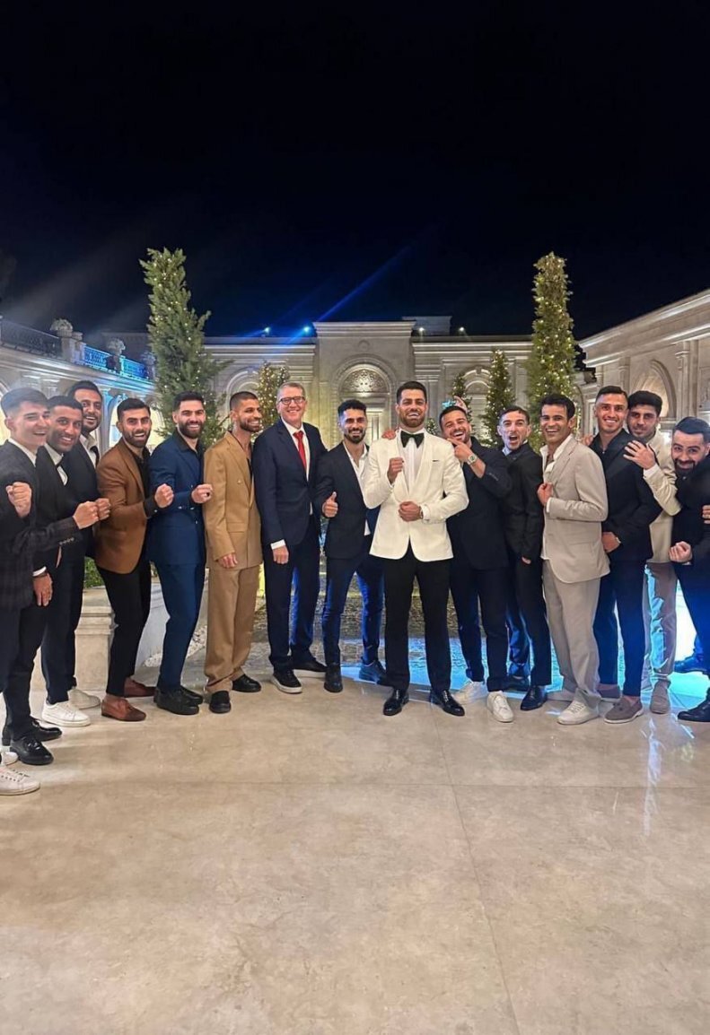 ژست جالب پرسپولیسیها در یک جشن عروسی +عکس