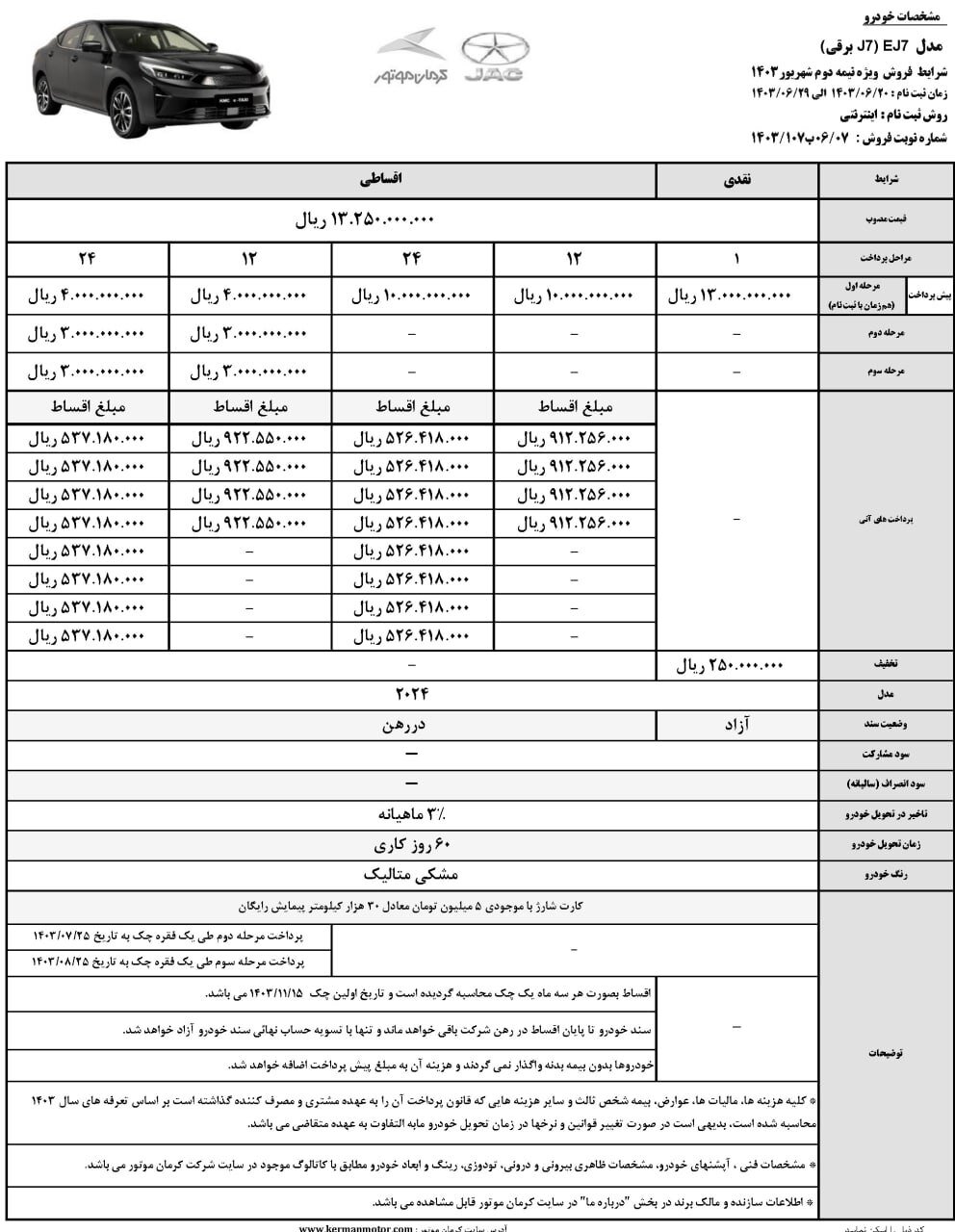 فروش فوق‌العاده و اقساطی یک خودرو؛ مهلت ثبت نام تا ۲۹ شهریور +جدول قیمت