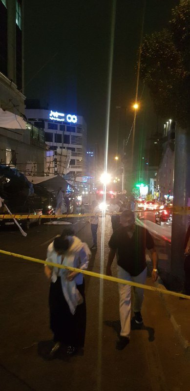 باد شدید، این ماشینها را در خیابان جردن نابود کرد! +تصاویر اختصاصی