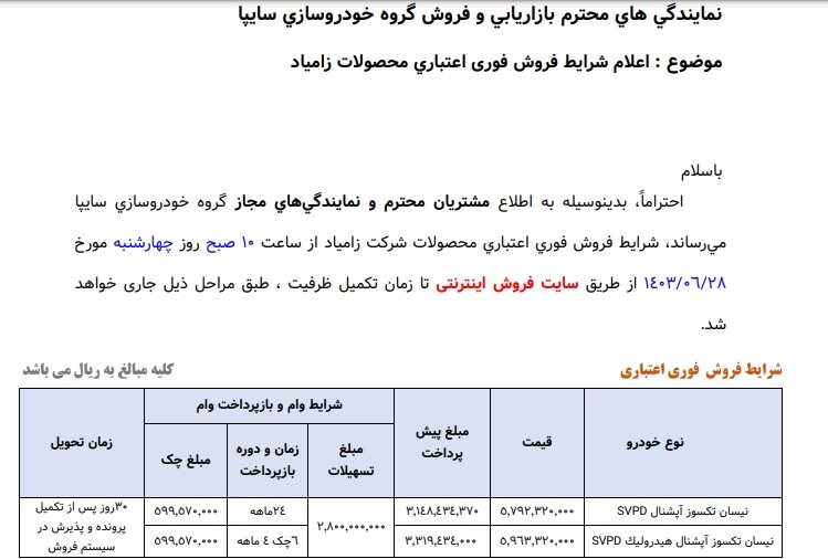 فروش اقساطی ۲ خودرو از امروز ۲۸ شهریور آغاز شد +قیمت و مهلت ثبت نام