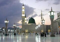 مدینه منوره بارانی شد +ویدیو