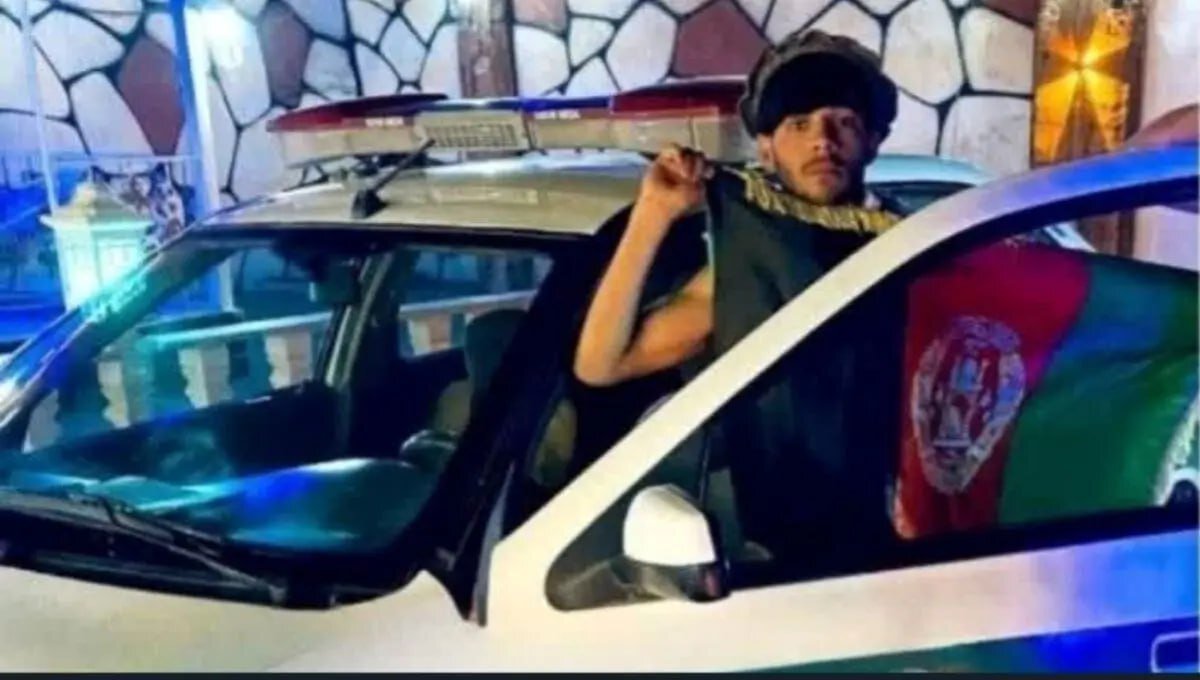 پلیس به عکس تبعه افغان با ماشین پلیس واکنش نشان داد