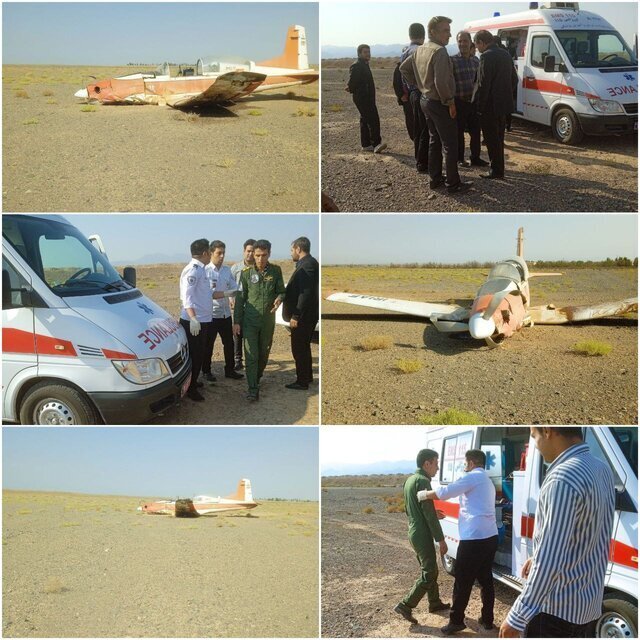 سقوط هواپیما در اصفهان +عکس