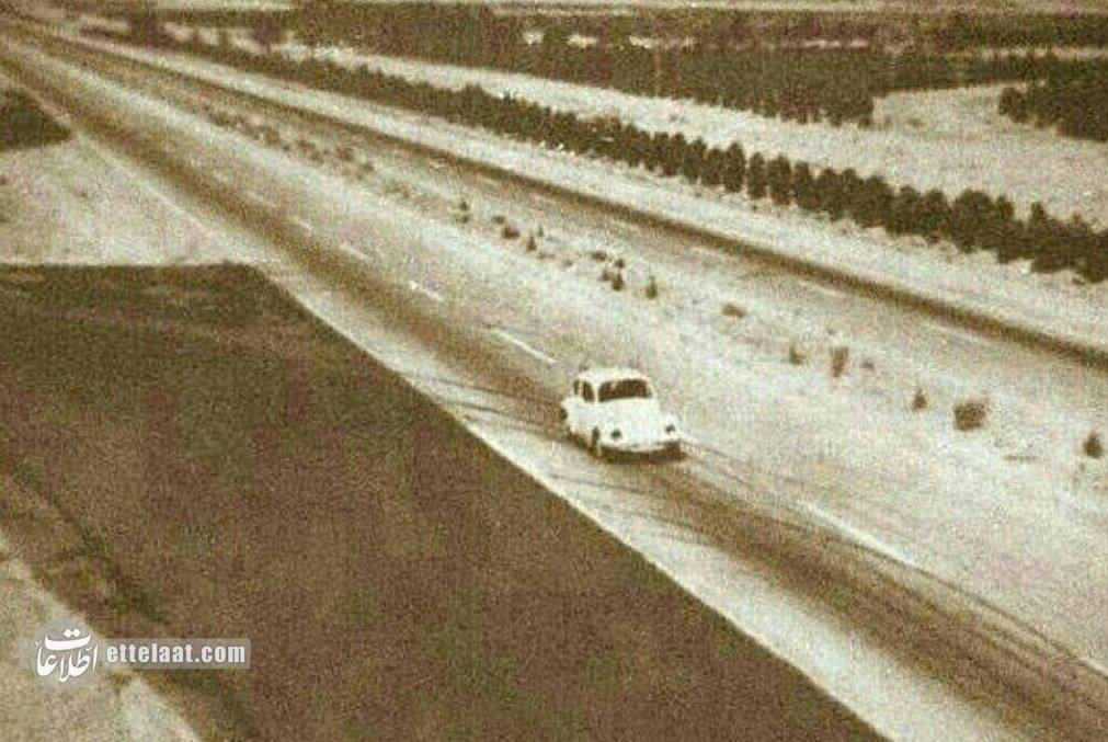 عکسهای دیدنی از ساخت آزادراه تهران-کرج ۶۰ سال پیش!