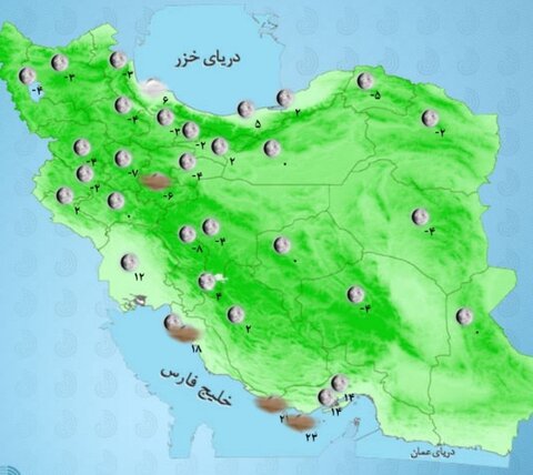 باراش باران در در این استان‌های کشور/سامانه بارشی جدید در راه است +نقشه هواشناسی