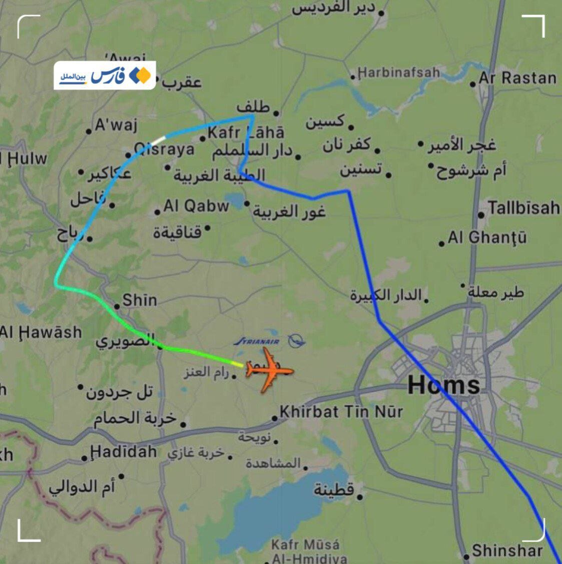 فوری| رادار هواپیمای بشار اسد خاموش شد +عکس