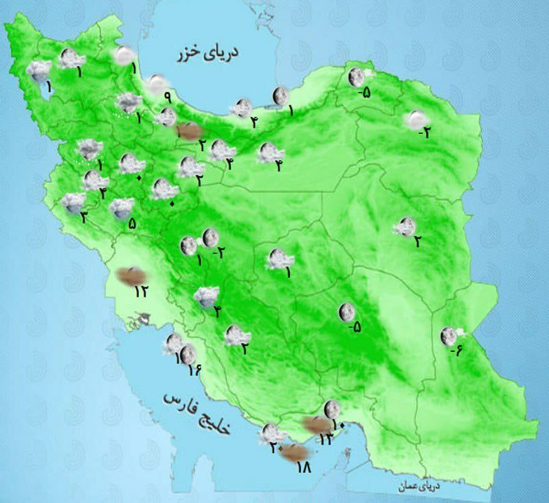 هشدار به اهالی ۱۹ استان کشور؛ بارش شدید برف و باران در راه است +نقشه هواشناسی