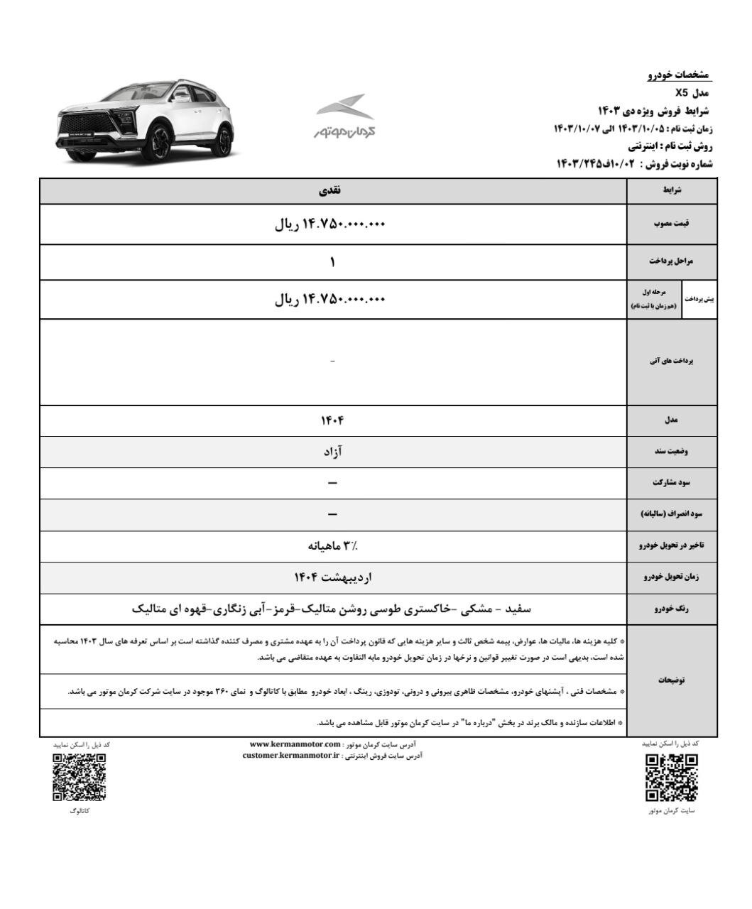 پیش فروش ۳ خودرو از فردا؛ مهلت ثبتنام تا ۷ دی ۱۴۰۳ +قیمت و موعد تحویل