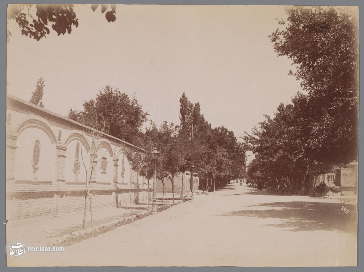 عکس تاریخی از اولین خیابان تهران که آسفالت شد!