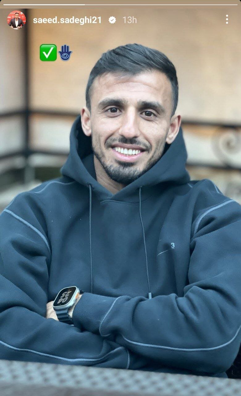 لبخند جنجالی بازیکن پرسپولیس بعد از شکست تلخ +عکس