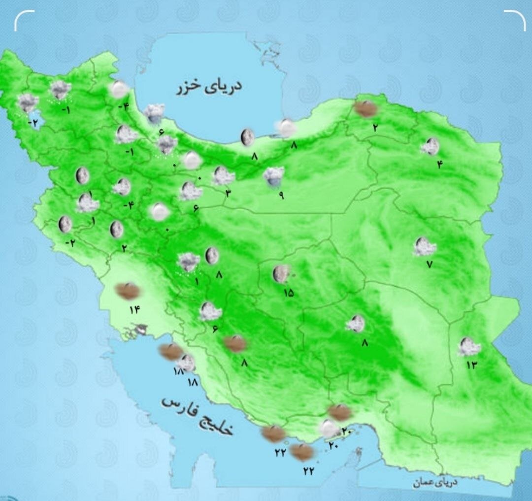 نقشه هواشناسی