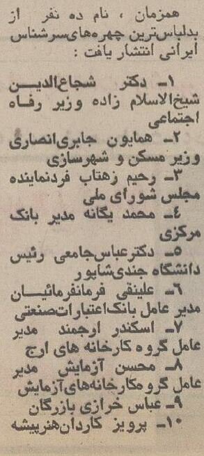 شیکپوشترین و بدلباسترین دولتمردان کشور معرفی شدند +عکس