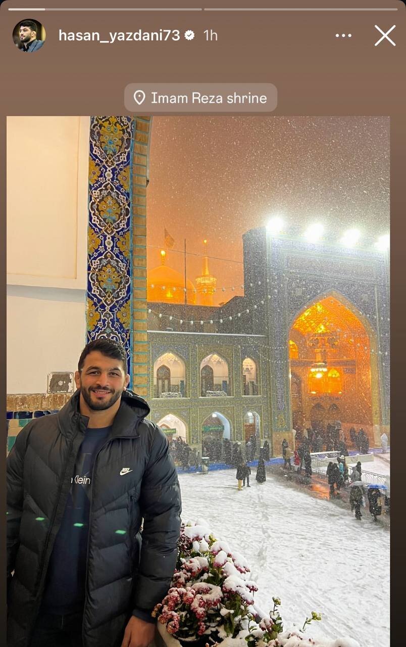 حضور حسن یزدانی در شهر مشهد و حرم امام رضا (ع)