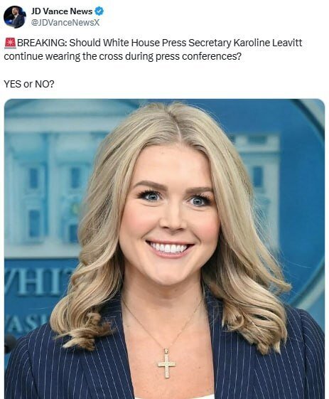 سوال معاون دونالد ترامپ درباره سخنگوی کاخ سفید