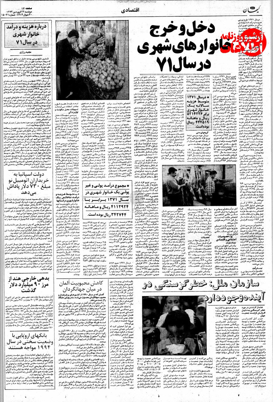 ۳۲ سال پیش مردم چقدر درآمد داشتند و هزینه زندگی چقدر بود؟