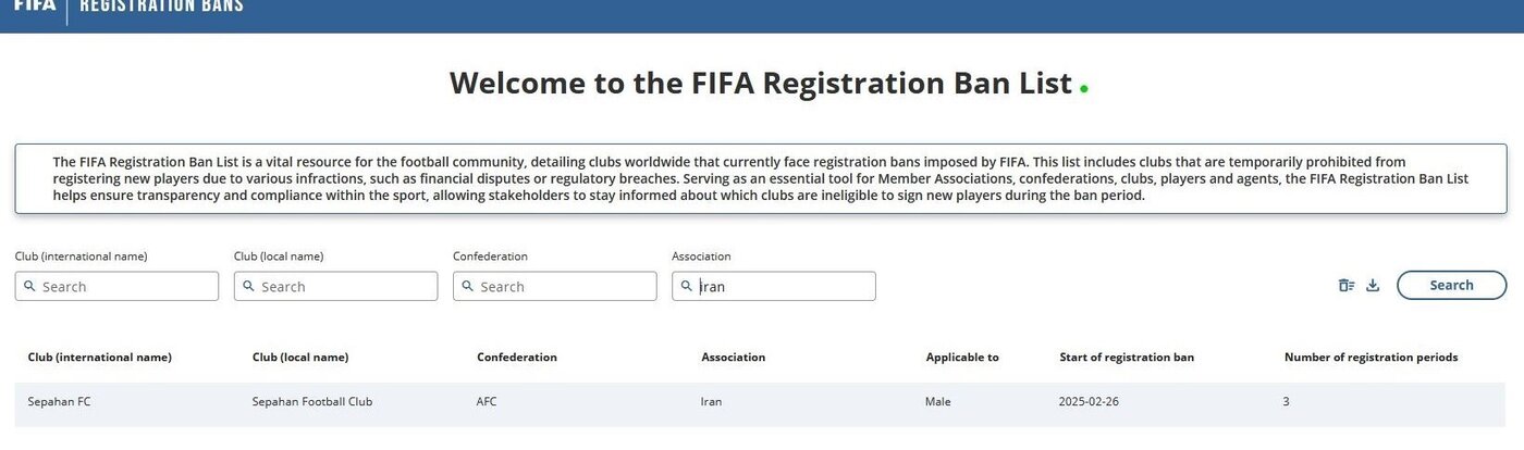 پنجره نقل‌وانتقالاتی سپاهان اصفهان