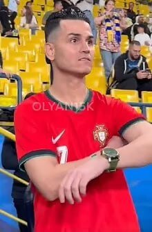 رونالدو بدل خودش را مسخره کرد +عکس