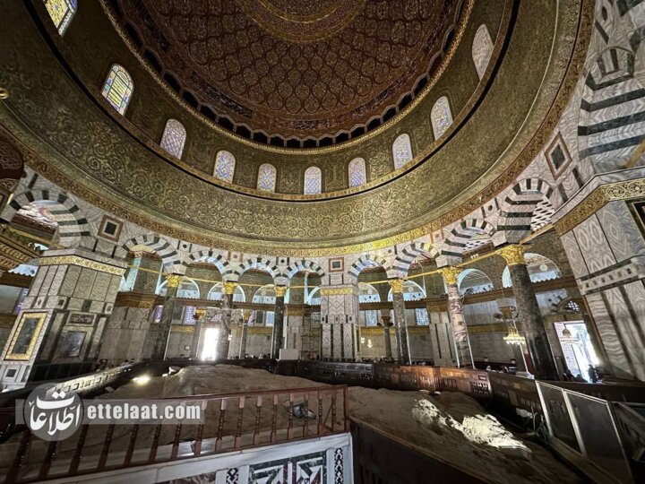 قبه الصخره شریف در مسجد الاقصی