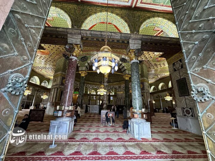 قبه الصخره شریف در مسجد الاقصی