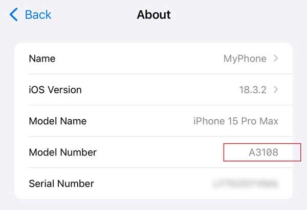 آموزش پیدا کردن مدل گوشی آیفون