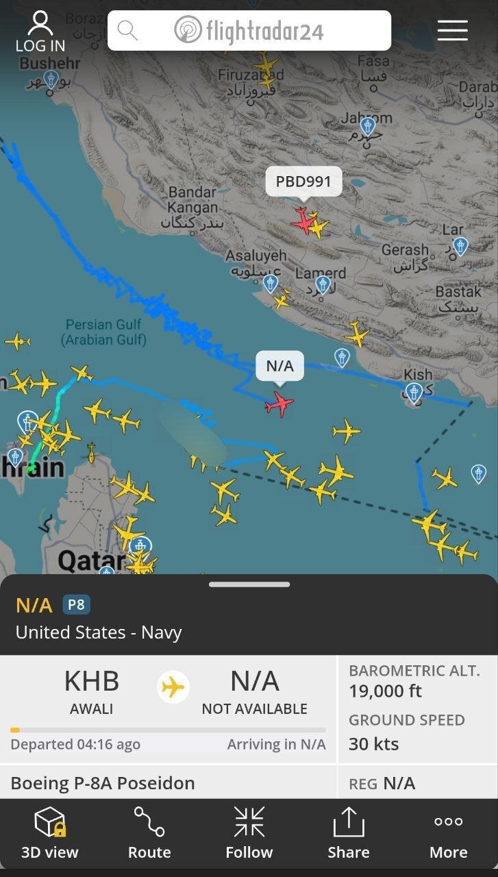 هواپیمای جاسوسی آمریکا وارد مرز ایران شد؟