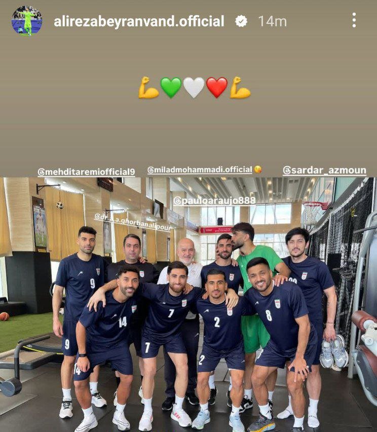 واکنش بیرانوند به حرکت زشت شب گذشتهاش: بوسهای برای عذرخواهی +عکس