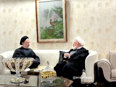 محمد خاتمی به خانه مهدی کروبی رفت! +ویدیو