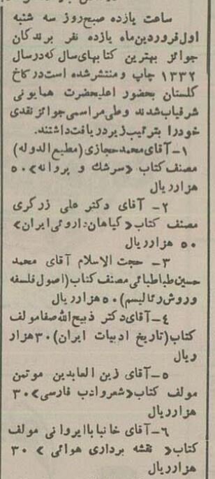 شاه به ۱۱ نویسنده و مترجم هدیه کتاب سال داد! +عکس