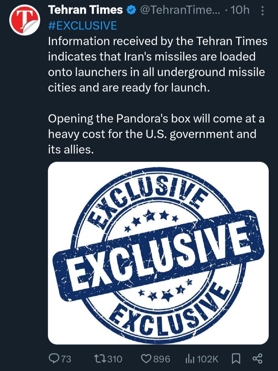 تمام موشکهای ایران آماده شلیک شدند!