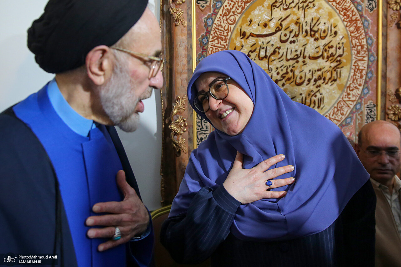 دیدار نوروزی فاطمه مهاجرانی با محمد خاتمی