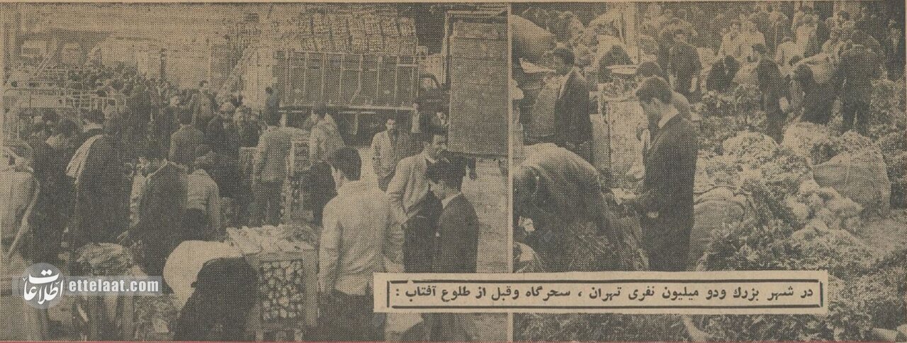 ترهبار تهران 60 سال پیش چهگونه بود؟ +عکس 2 ۶۰ سال پیش در میدانهای میوه و ترهبار تهران چه خبر بود؟ +عکس