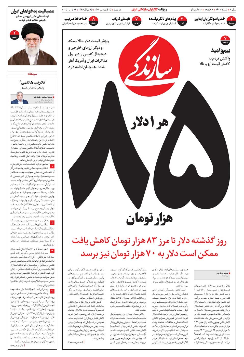 روزنامه سازندگی