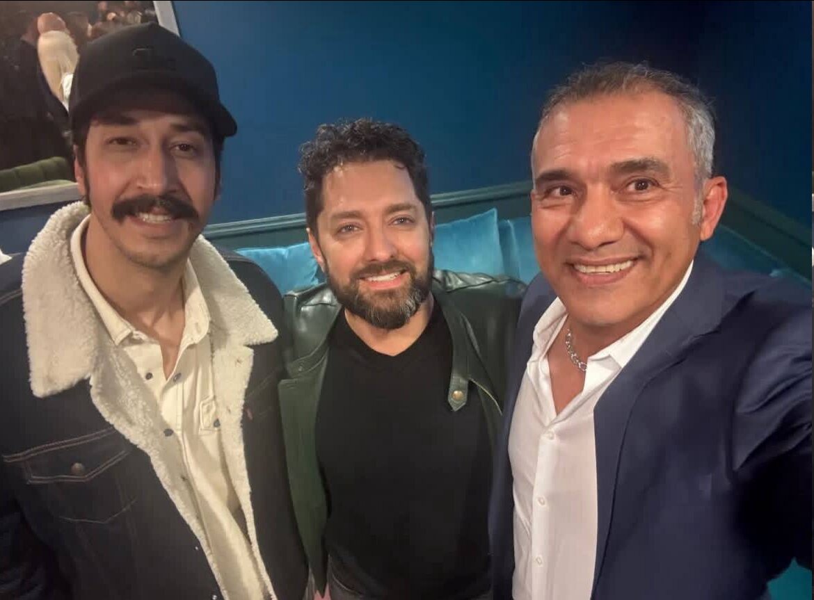 عابدزاده هنرمندان معروف را در آمریکا سورپرایز کرد +تصاویر