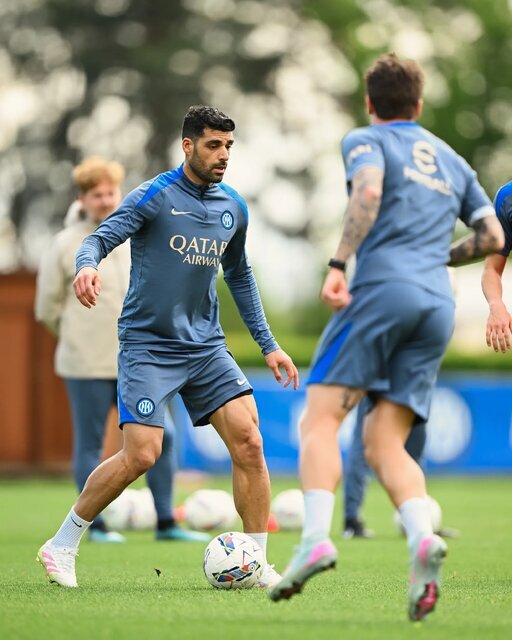 مهدی طارمی در تمرینات اینتر