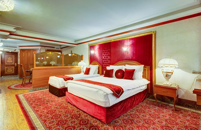 اتاق دابل لاکچری کانکت هتل قصر طلایی