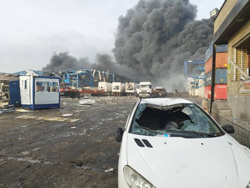 انفجار بندر شهید رجایی بندرعباس