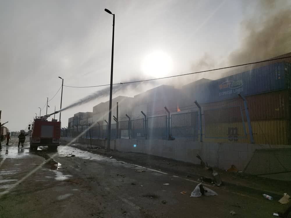 وضعیت خطرناک پس از انفجار بندر شهید رجایی