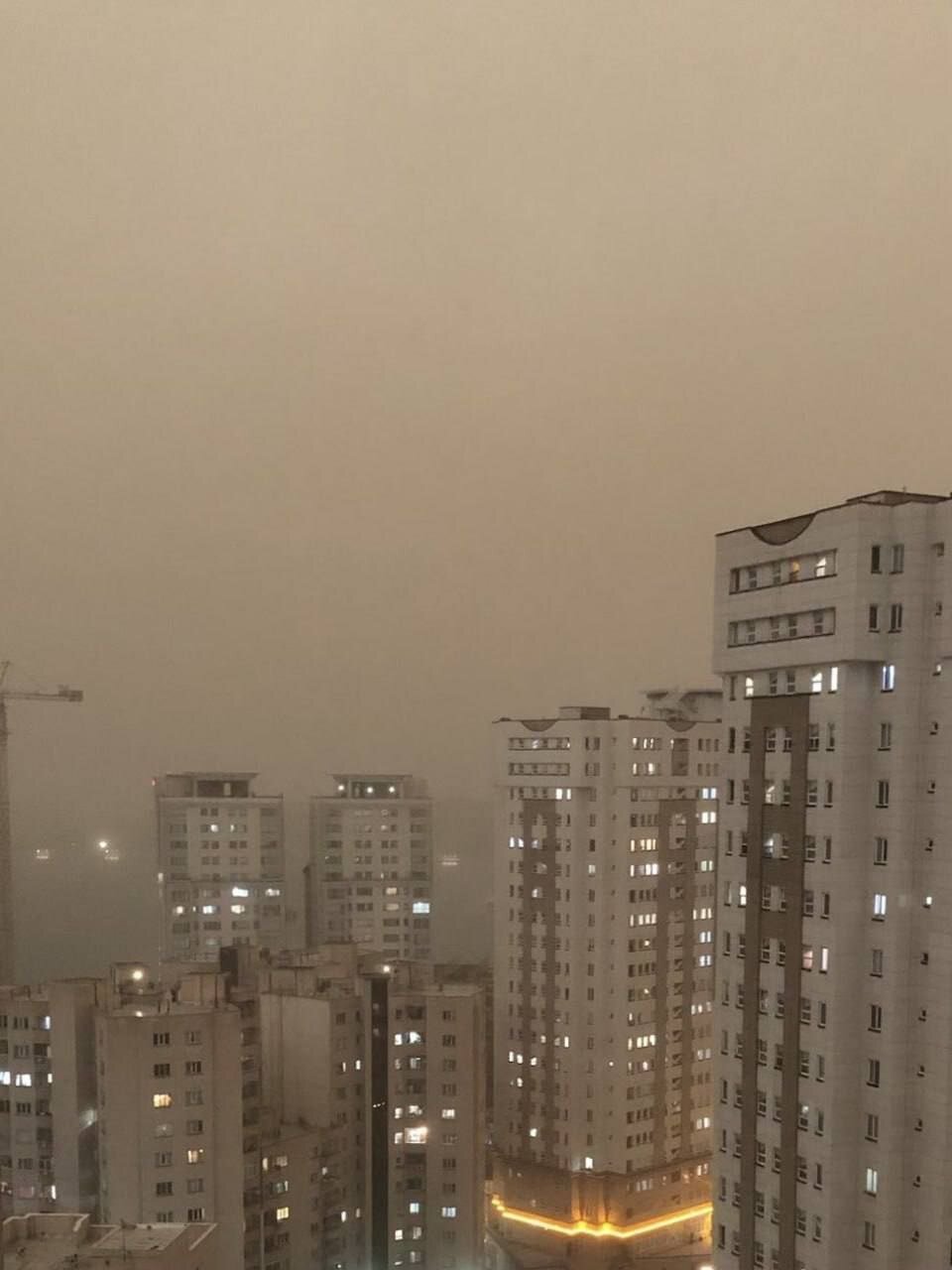 طوفان شدید و باران در تهران