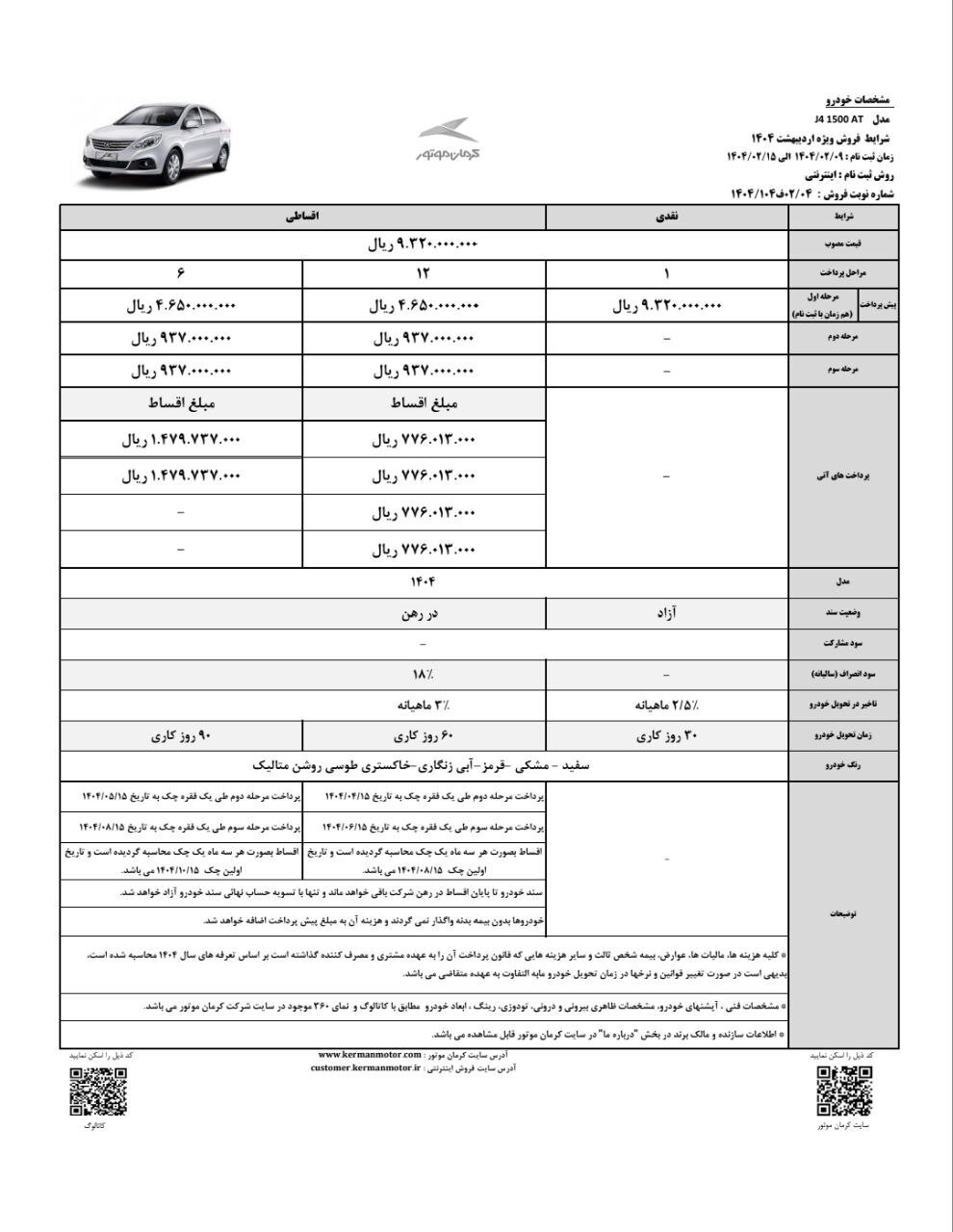 فروش فوقالعاده و اقساطی ۳ خودرو از فردا سهشنبه ۹ اردیبهشت ۱۴۰۴ +جدول قیمت