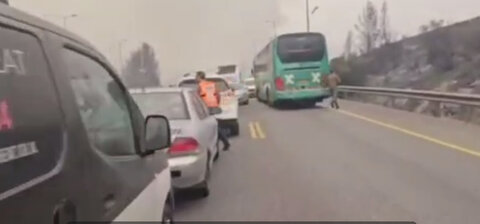 مردم از ترس جانشان خودروها را در تل‌آویو رها کردند +ویدیو