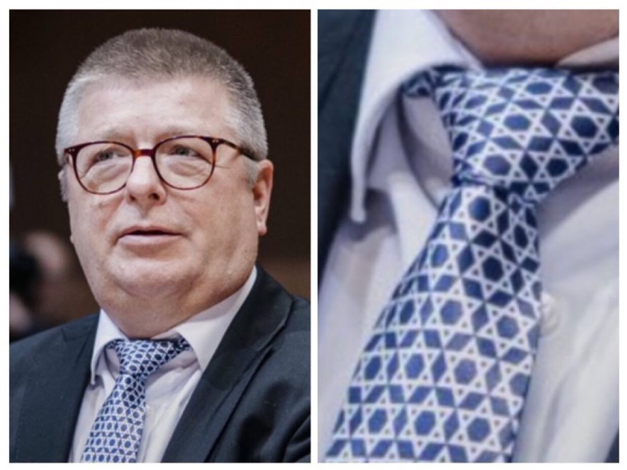 کراوات رئیس سازمان اطلاعات آلمان سوژه شد +عکس