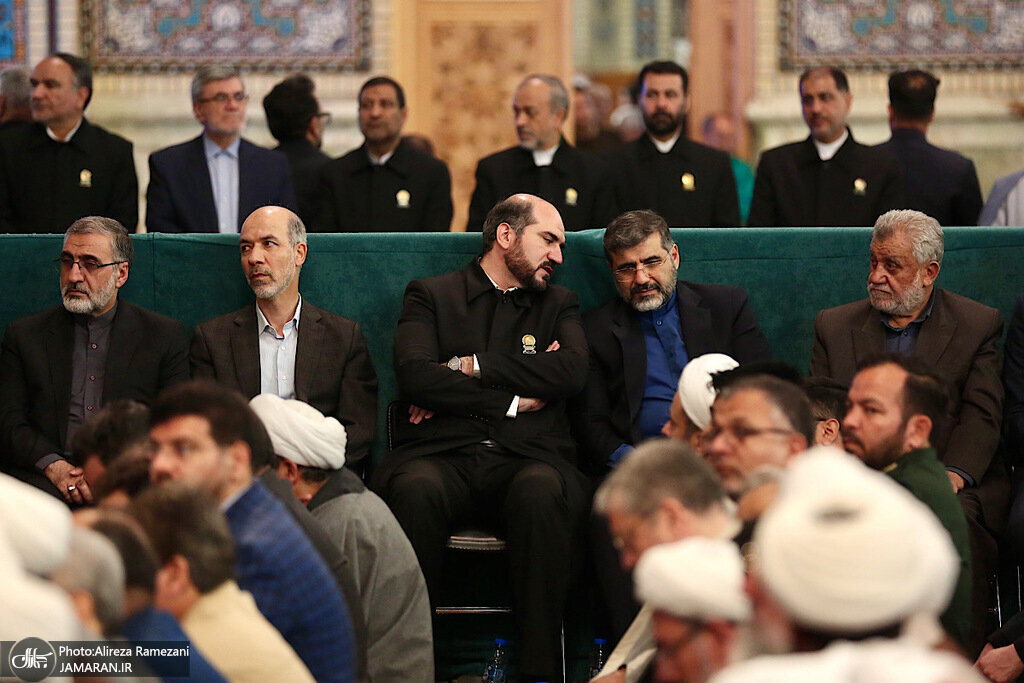 مراسم اولین سالگرد شهید رئیسی در حرم رضوی برگزار شد +تصاویر