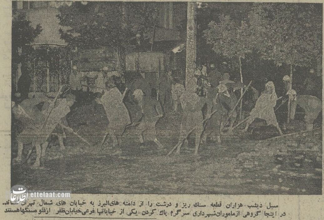 سیل در تجریش ۴۰ سال بعد تکرار شد! +عکس