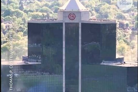 لحظه انفجار هتل ۲۵ طبقه شرایتون در آمریکا را ببینید! +ویدیو