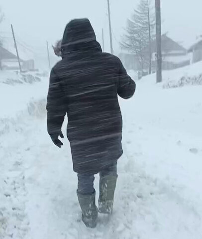 بارش برف ۸۱ سانتی‌متری مردم روسیه را غافلگیر کرد +ویدیو