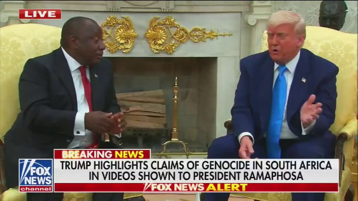 رئیس جمهور آفریقای جنوبی با این جمله ترامپ را مات و مبهوت ساخت  +ویدیو