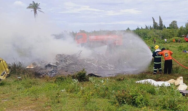 بالگرد پلیس در تایلند سقوط کرد +تصاویر و جزئیات