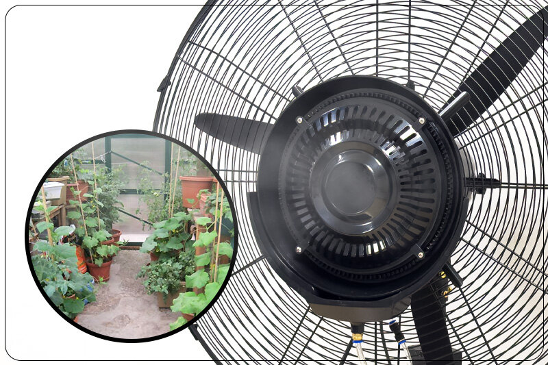 استفاده از دستگاه رطوبت ساز برای کاهش دمای گلخانه