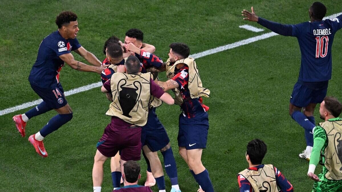 خوشحالی پاریسی ها در فینال لیگ قهرمانان